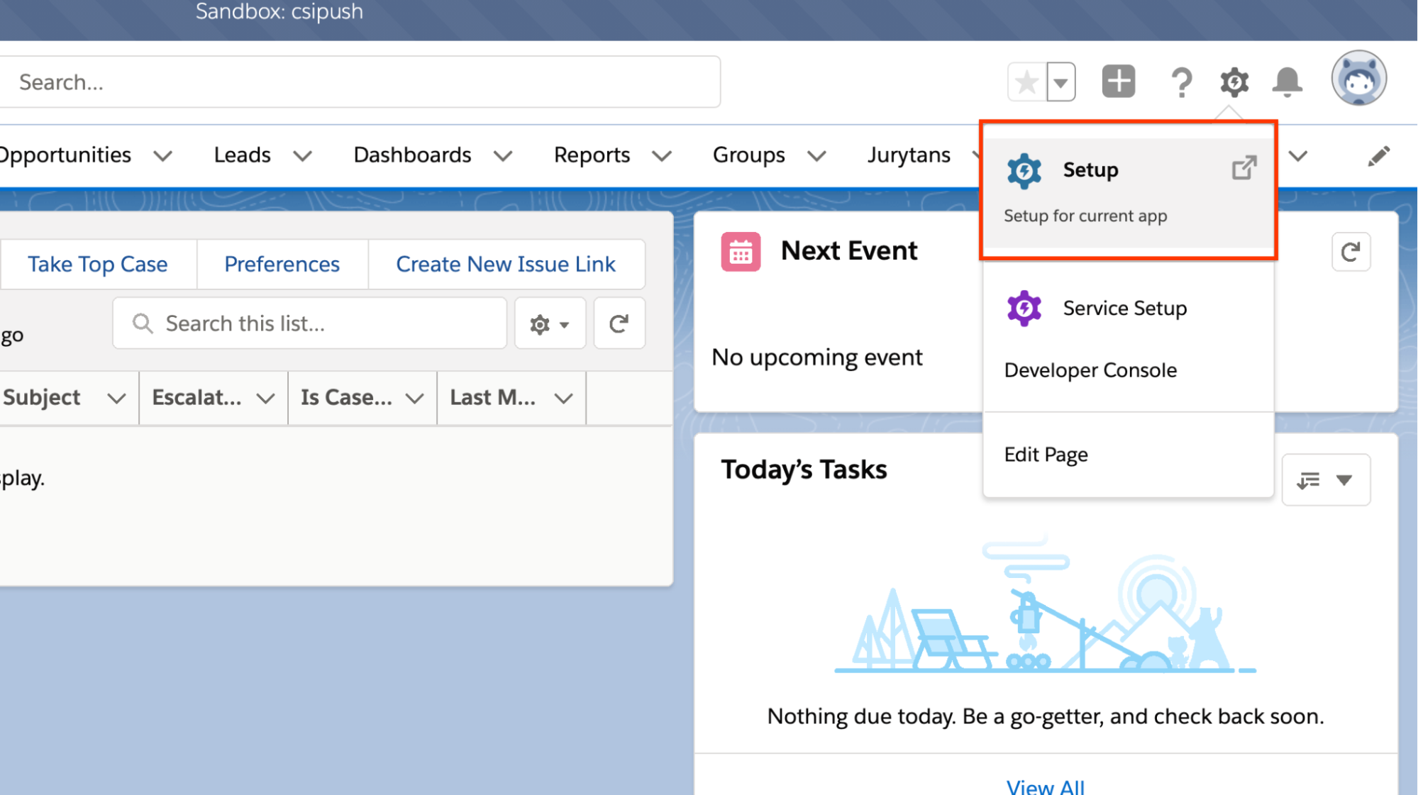 image_tooltip gambar yang menampilkan halaman Penyiapan