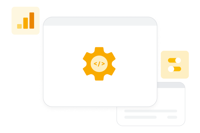 API settings and customization icons.