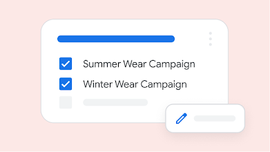 Image showing list of seasonal campaigns.