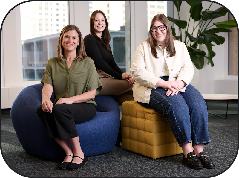 Wpromote team members: Alison Buchheit, Lexi Hoffman, and Amy Adams.