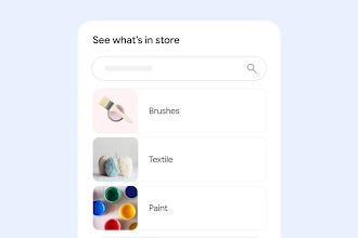 Available products with images listed out for a craft supply store.